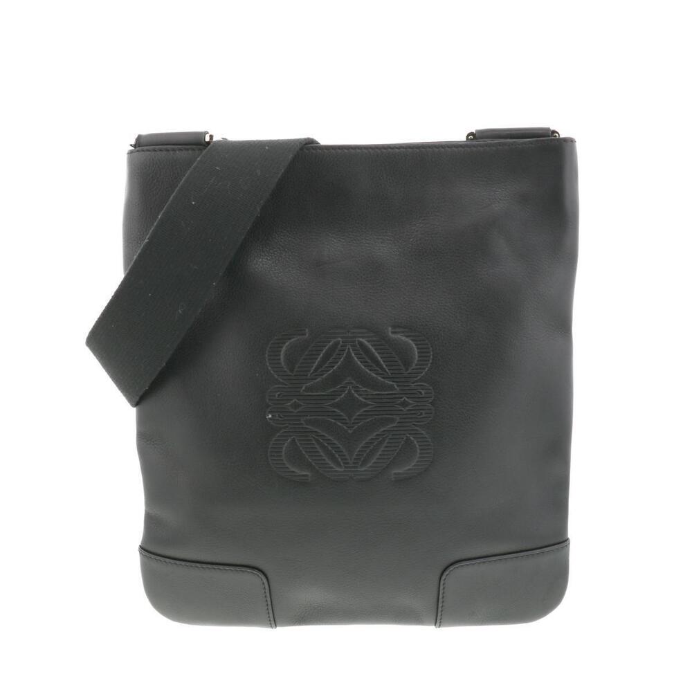 LOEWE Anagram Shoulder Bag Messenger Black